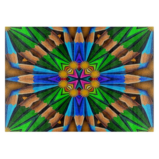 Muster für Abstrakte Blume Schneidebrett (Vorderseite)