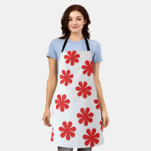 Muster für abstrakte Blume Schürze (Getragen)