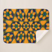 Muster für Abstrakte Blume Sherpadecke (Vorderseite (Horizontal))