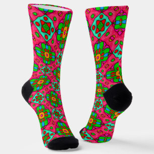 Muster für Abstrakte Blume Socken