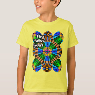 Muster für Abstrakte Blume T-Shirt