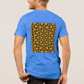 Muster für Abstrakte Blume Tri-Blend Shirt (Rückseite)