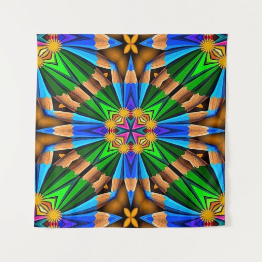 Muster für Abstrakte Blume Wandteppich (Vorderseite)