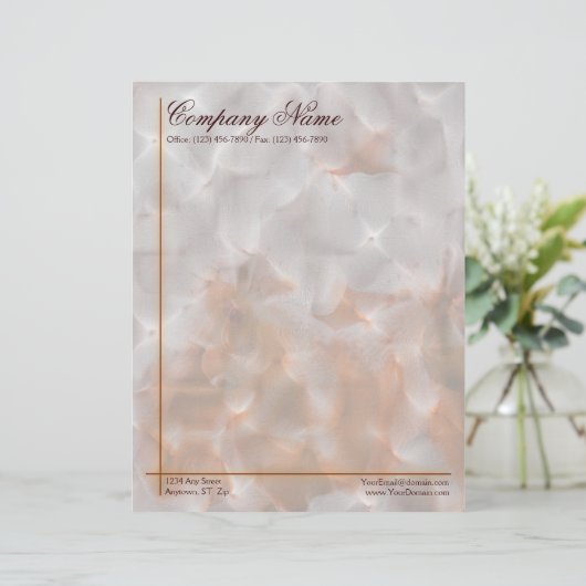 Muster für Abstrakte Buchstaben Briefkopf (Stehend Vorderseite)