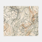 Muster für abstrakte Drehlinien Fleecedecke (Vorderseite (Horizontal))