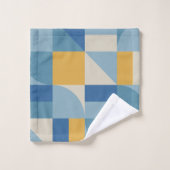 Muster für abstrakte Formen mittlerer Geometrie Badhandtuch Set (Waschlappen)