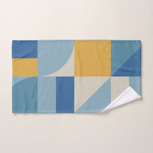 Muster für abstrakte Formen mittlerer Geometrie Badhandtuch Set (Handtuch)