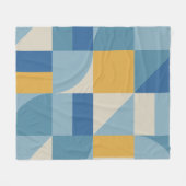 Muster für abstrakte Formen mittlerer Geometrie Fleecedecke (Vorderseite (Horizontal))