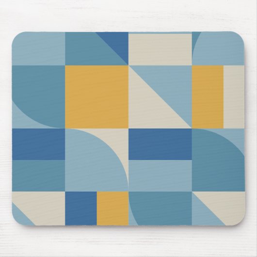 Muster für abstrakte Formen mittlerer Geometrie Mousepad (Vorne)