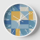 Muster für abstrakte Formen mittlerer Geometrie Uhr (Vorderseite)