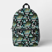 Muster für abstrakte Geometrien Bedruckter Rucksack (Vorderseite)