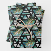 Muster für abstrakte Geometrien Geschenkpapier Set (Beispiel)