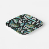 Muster für abstrakte Geometrien Pappteller (Gewinkelt)