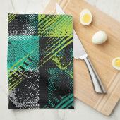 Muster für abstrakte geometrische Punkte Geschirrtuch (Viertel Falte)