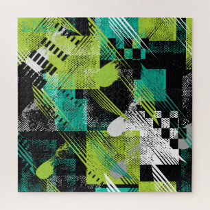 Muster für abstrakte geometrische Punkte Puzzle