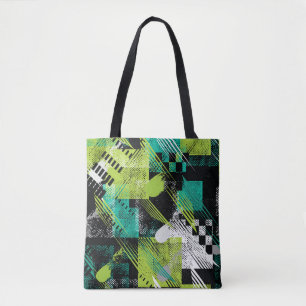 Muster für abstrakte geometrische Punkte Tasche