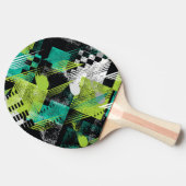 Muster für abstrakte geometrische Punkte Tischtennis Schläger (Seitenansicht)