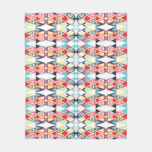 Muster für abstrakte geometrische Tribal-Linien Fleecedecke