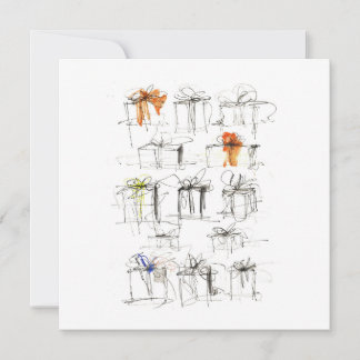 Muster für abstrakte Geschenkboxen Einladung