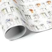 Muster für abstrakte Geschenkboxen Geschenkpapier (Rolleneckpunkt)