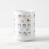 Muster für abstrakte Geschenkboxen Kaffeetasse (Mittel)