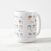 Muster für abstrakte Geschenkboxen Kaffeetasse (VorderseiteRechts)