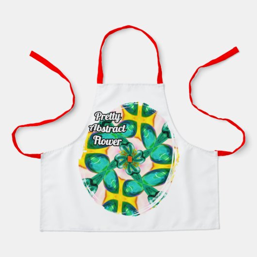 Muster für abstrakte grüne Blume Schürze (Vorderseite)