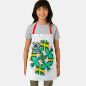 Muster für abstrakte grüne Blume Schürze (Insitu)