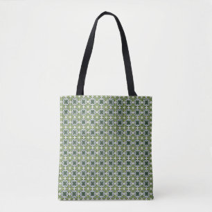 Muster für abstrakte grüne Blume Tasche