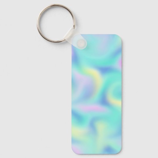 Muster für abstrakte Hübsche Pastell-Wirbel Schlüsselanhänger (Vorderseite)