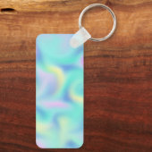 Muster für abstrakte Hübsche Pastell-Wirbel Schlüsselanhänger (Rückseite)
