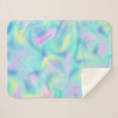 Muster für abstrakte Hübsche Pastell-Wirbel Sherpadecke (Vorderseite (Horizontal))