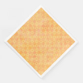 Muster für Abstrakte Quadrate in Gelb, Rosa und Or Serviette (Ecke)