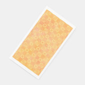 Muster für Abstrakte Quadrate in Gelb, Rosa und Or Serviette (Ecke)