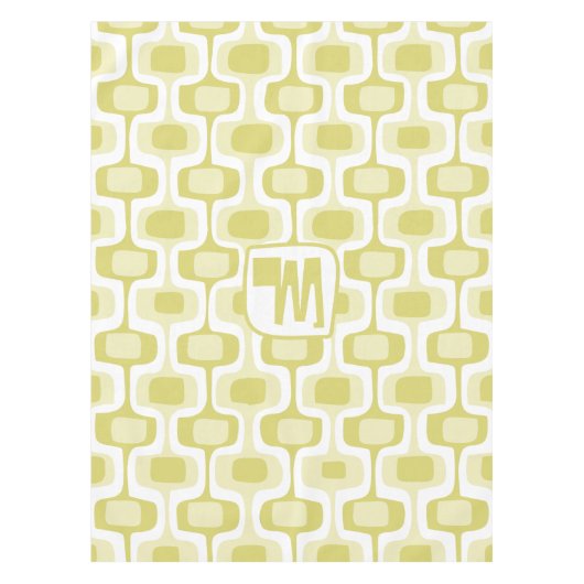 Muster für Abstrakte Quadrate in Mutgelb Tischdecke (Vorderseite)