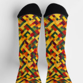 Muster für Abstrakte Retro-Farben Socken (Oben)
