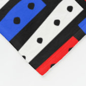 Muster für abstrakte Streifen - Farben 01 auf Schw Fleecedecke (Ecke)