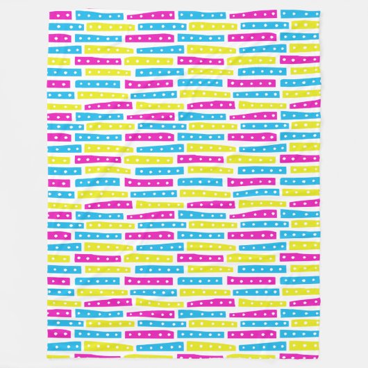 Muster für abstrakte Streifen - Farben 02 auf Weiß Fleecedecke (Vorderseite)