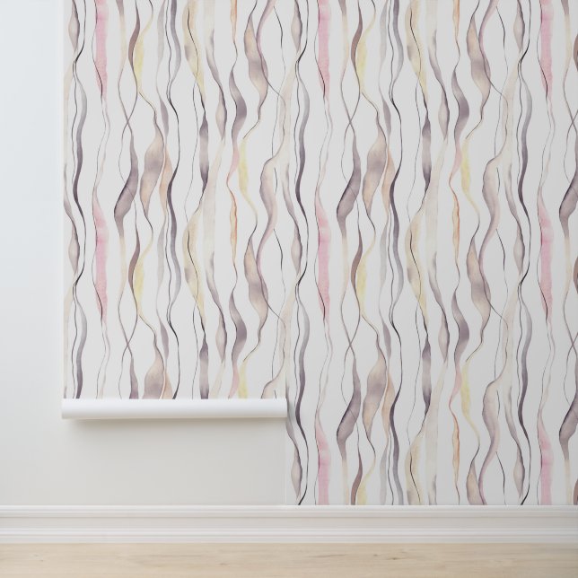 Muster für Abstrakte Wavy Lines Tapete (Anwendung)