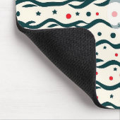 Muster für abstrakte Wavy Lines und geometrische F Mousepad (Ecke)