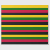 Muster für afrikanische Farben Geschenkpapier (Flach)