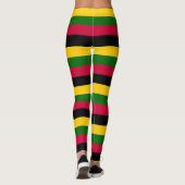 Muster für afrikanische Farben Leggings (Rückseite)