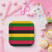 Muster für afrikanische Farben Pappteller (Party)