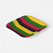 Muster für afrikanische Farben Pappteller (Gewinkelt)