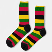 Muster für afrikanische Farben Socken (Linkes Detail)