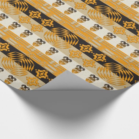 Muster für afrikanische Stämme Geschenkpapier (Ecke)