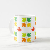 Muster für Ahorn-Blätter Kaffeetasse (Vorderseite Links)