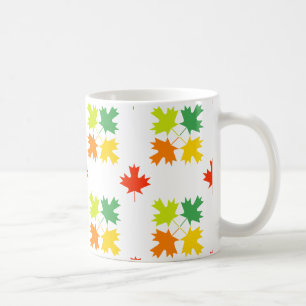 Muster für Ahorn-Blätter Kaffeetasse