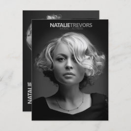 Muster für Akteur 2 Seite 2 Foto Werbevorlage Postkarte