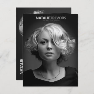 Muster für Akteur 2 Seite 2 Foto Werbevorlage Postkarte